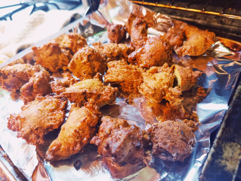 spiky and crispy looking falafel balls